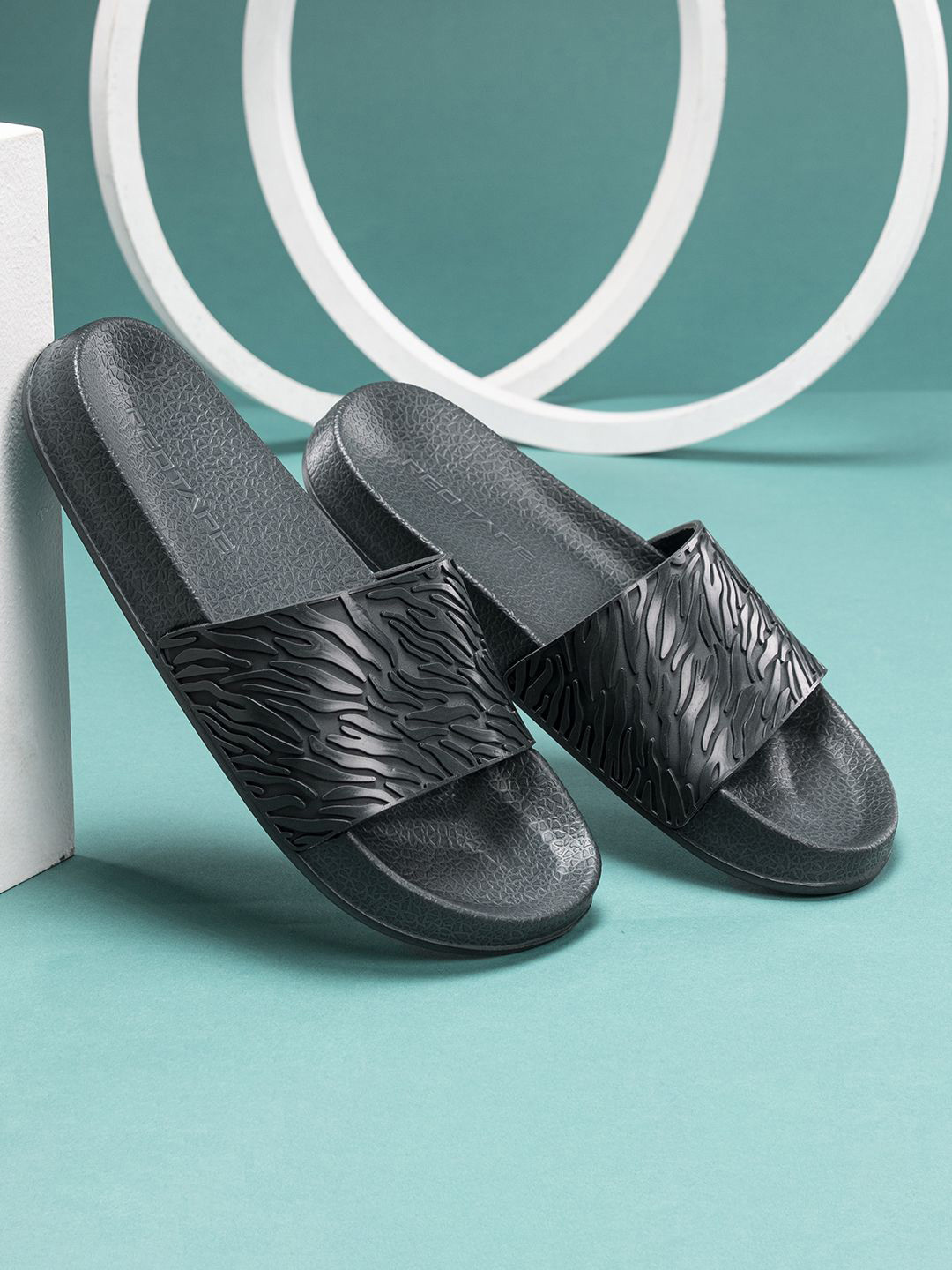 Red Tape Cushioned Footbed Slip On Sliders