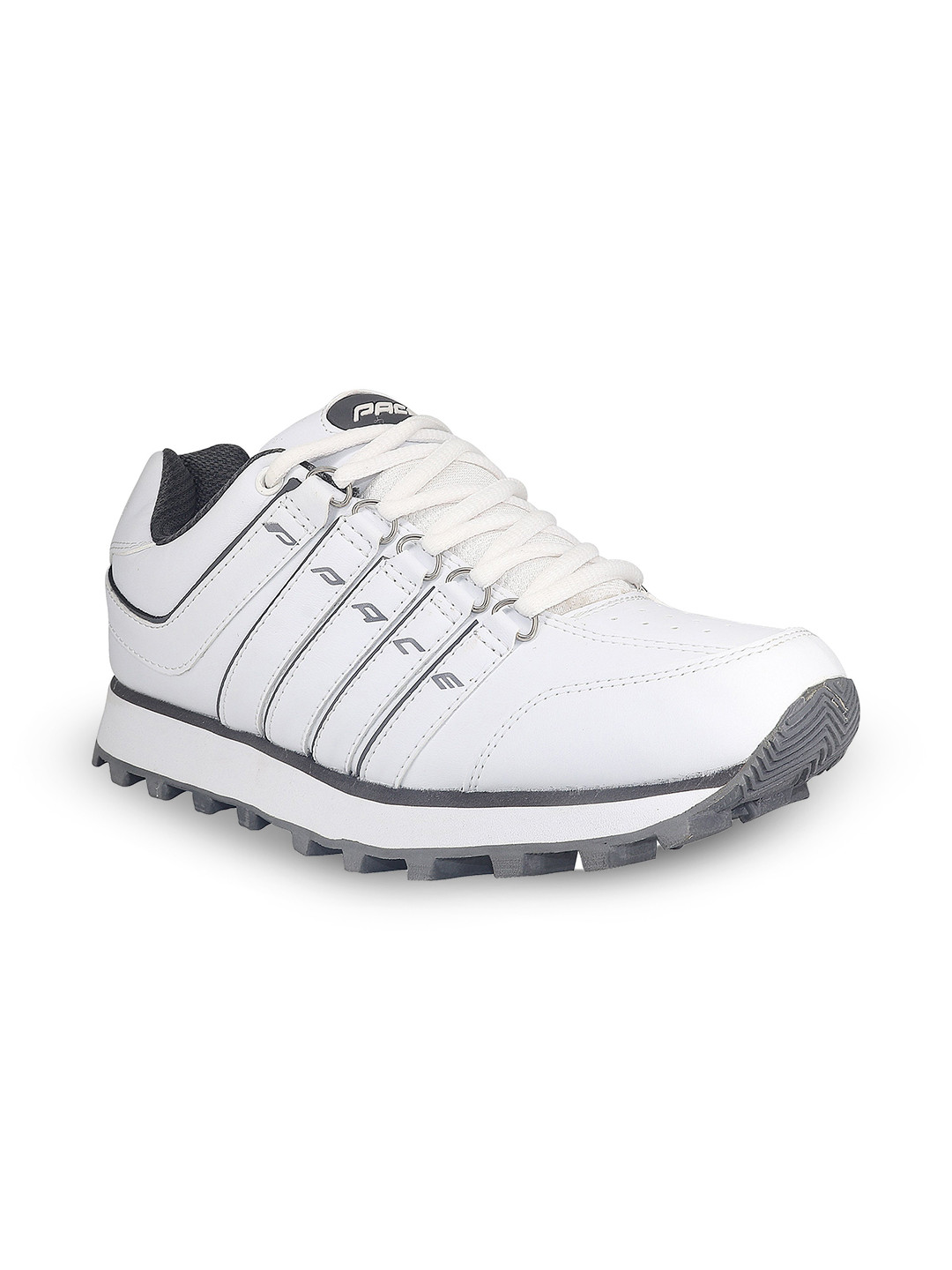 Lakhani Vardaan Men White Lace Up Casual Walking Shoes