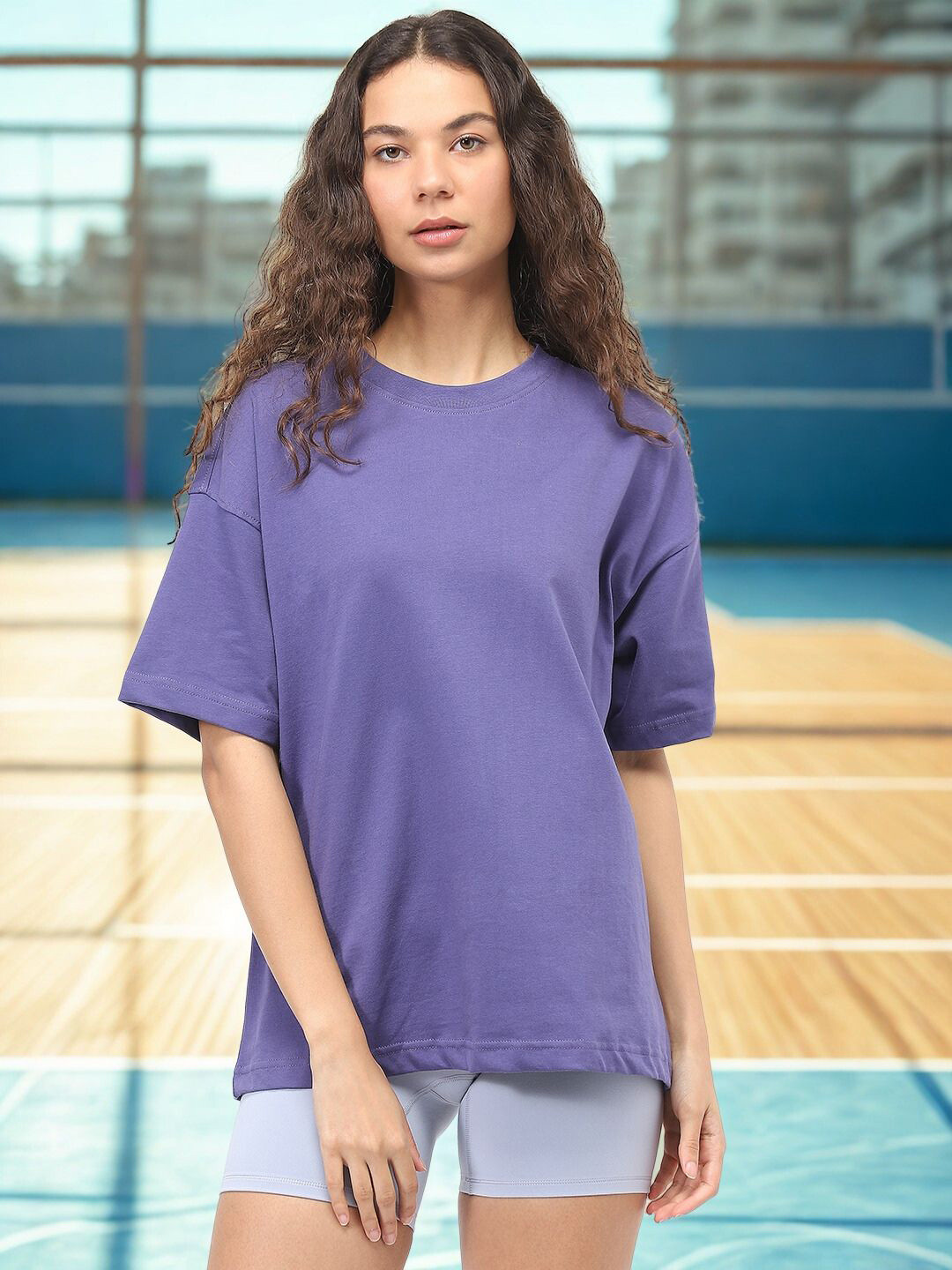 NOBERO Drop-Shoulder Sleeves Pure Cotton Oversized T-shirt