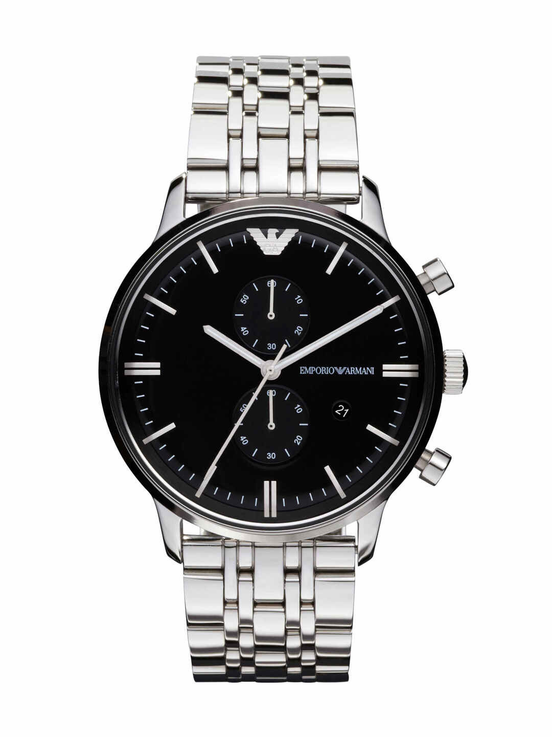 Emporio Armani Men Multi Function Analogue Watch - AR0389I-SILVER/STE-1553426