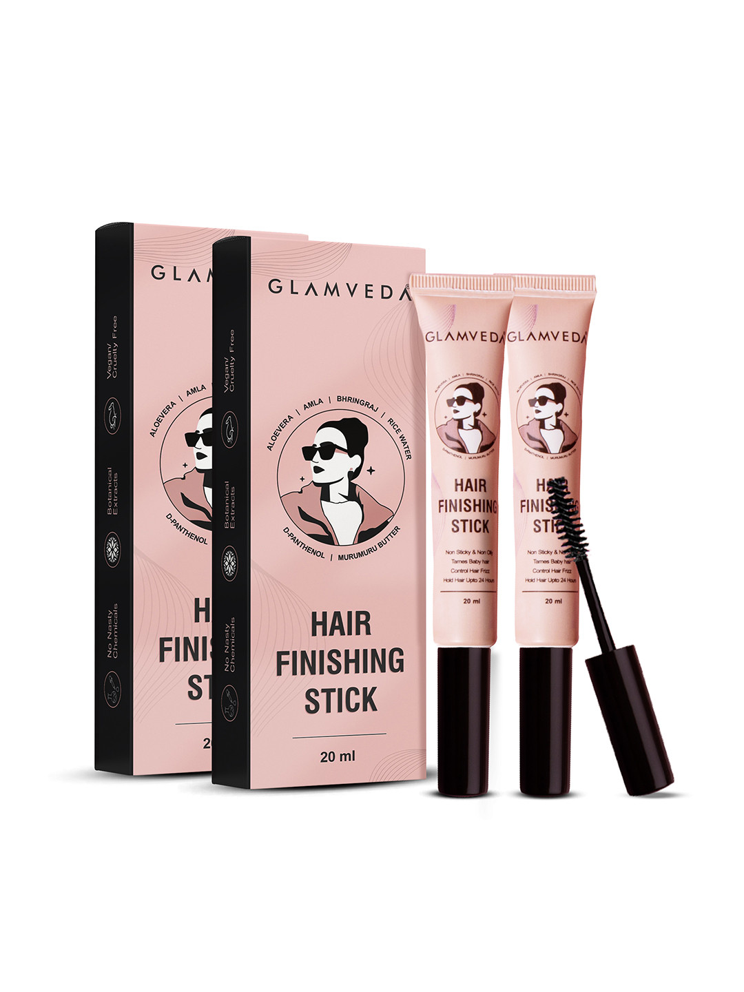 GLAMVEDA Pack Of 2 Hair Finishing Stick