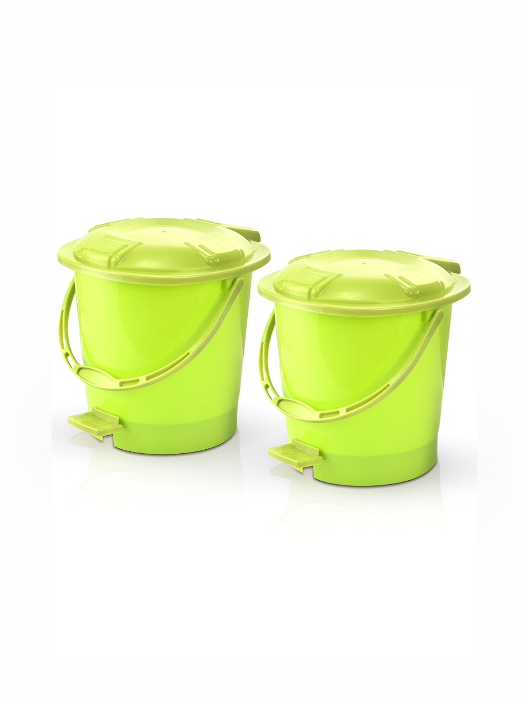 Aura Green 2 Pieces Dust Bin - 7 L
