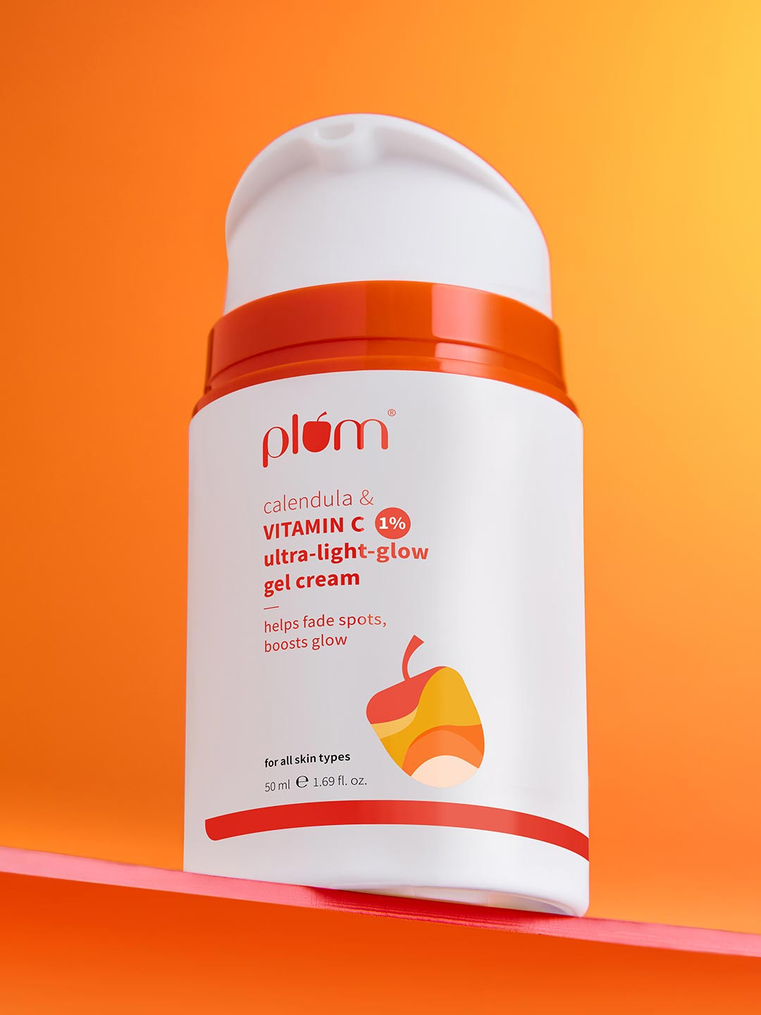 Plum 1% Vitamin C Ultra-Light-Glow Gel Cream With Calendula - 50 ml