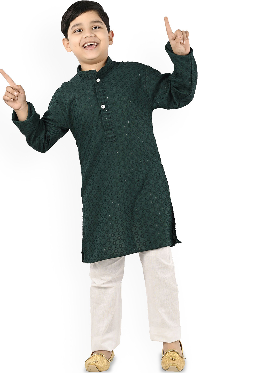 NEW GEN Boys Embroidered Kurta & Pyjamas