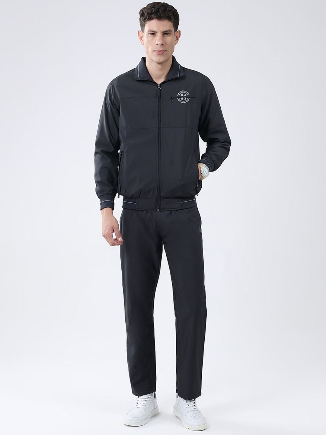 Monte Carlo Men Mock Neck Full Sleeve Track Suit