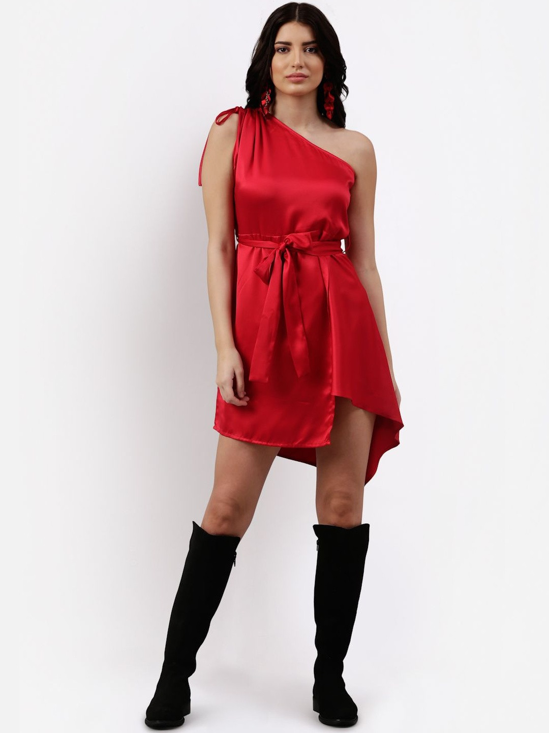 HERE&NOW Women Polyester Wrap Dresses