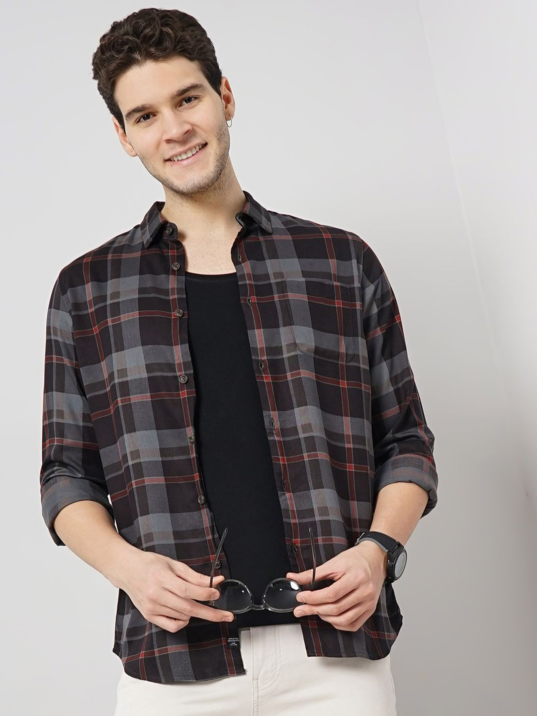 Celio Checked Regular Fit Shirt