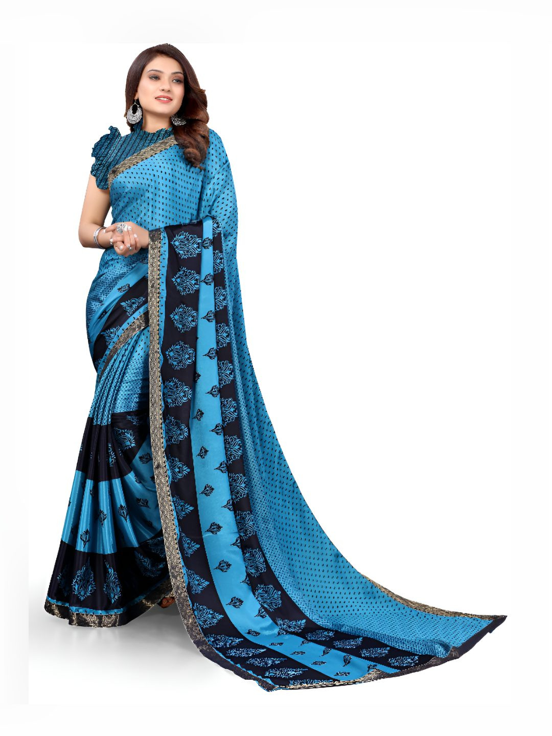 MADHUR MILAN Ethnic Motifs Printed Art Silk Saree