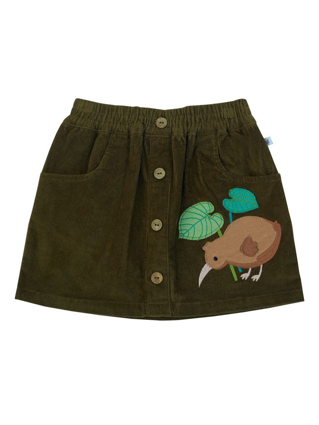 Pranava Girls Graphic Printed A-Line Mini Skirt