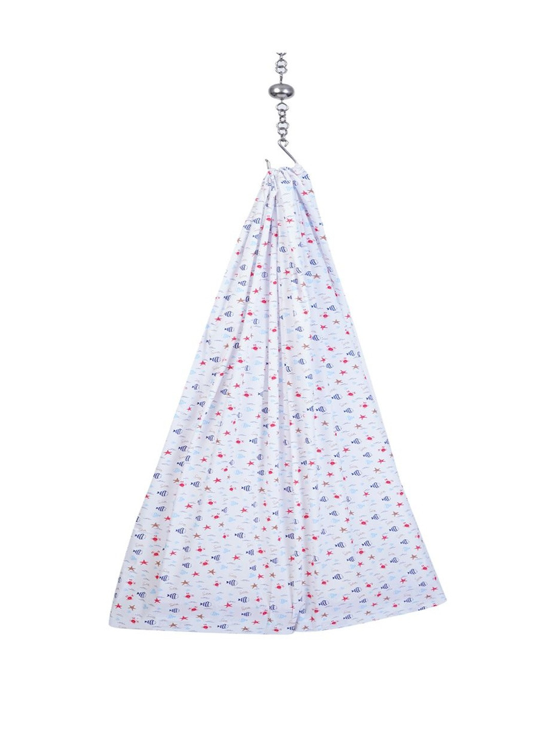 Happy Bunny Unisex Kids White Large Pure Cotton Cradle Cloth