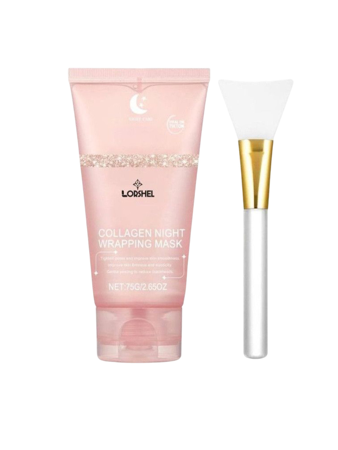 lorshel Collagen Night Peel Off Mask With Brush - 75 g