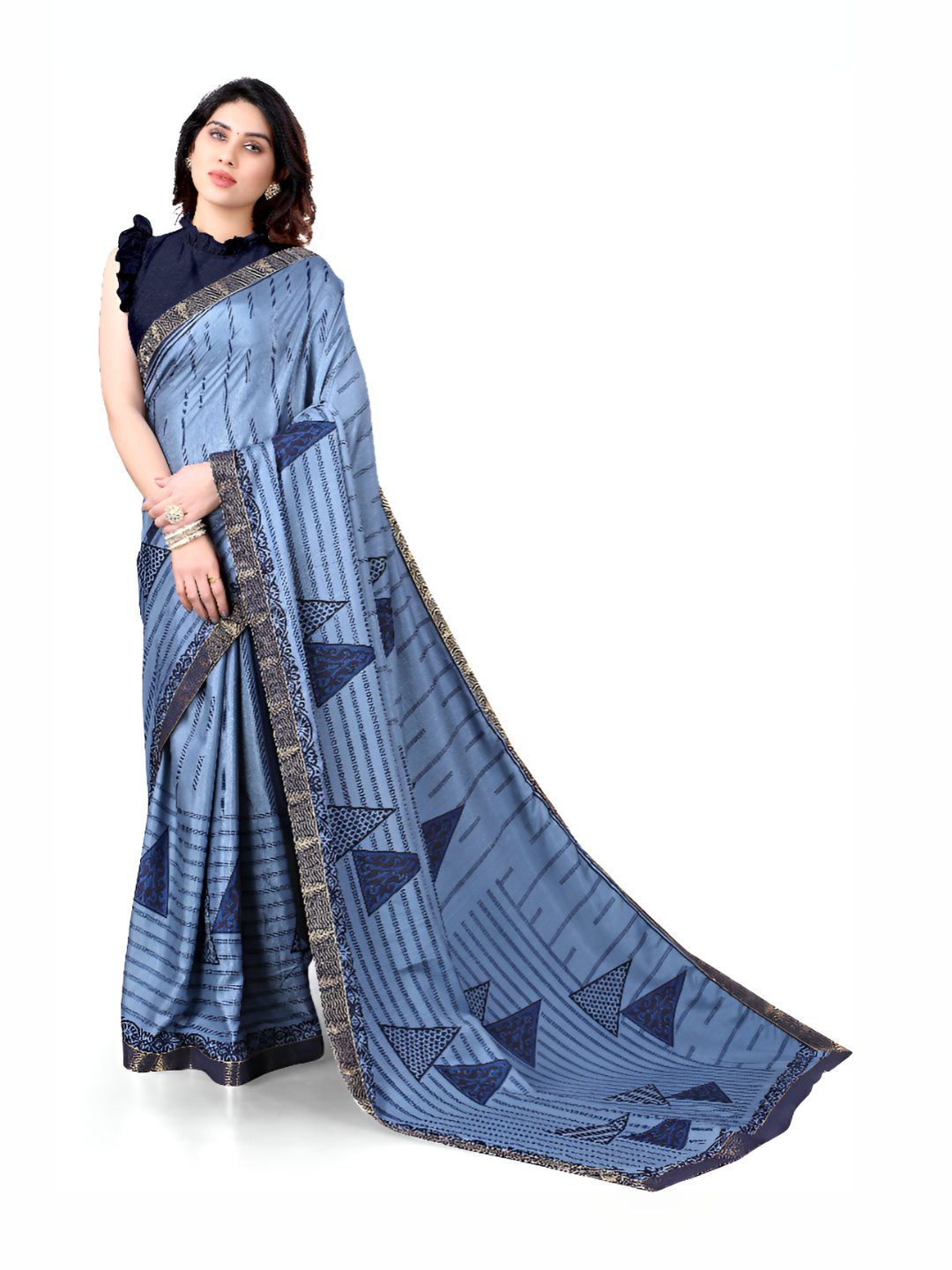 MADHUR MILAN Printed Pure Georgette Saree
