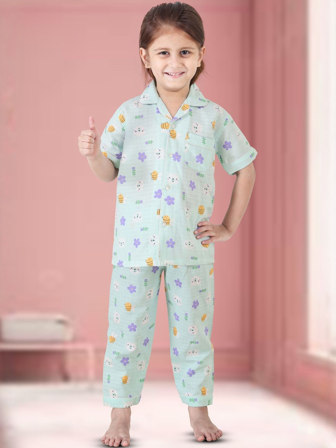 BABY CLOSET Kids Printed Night suit