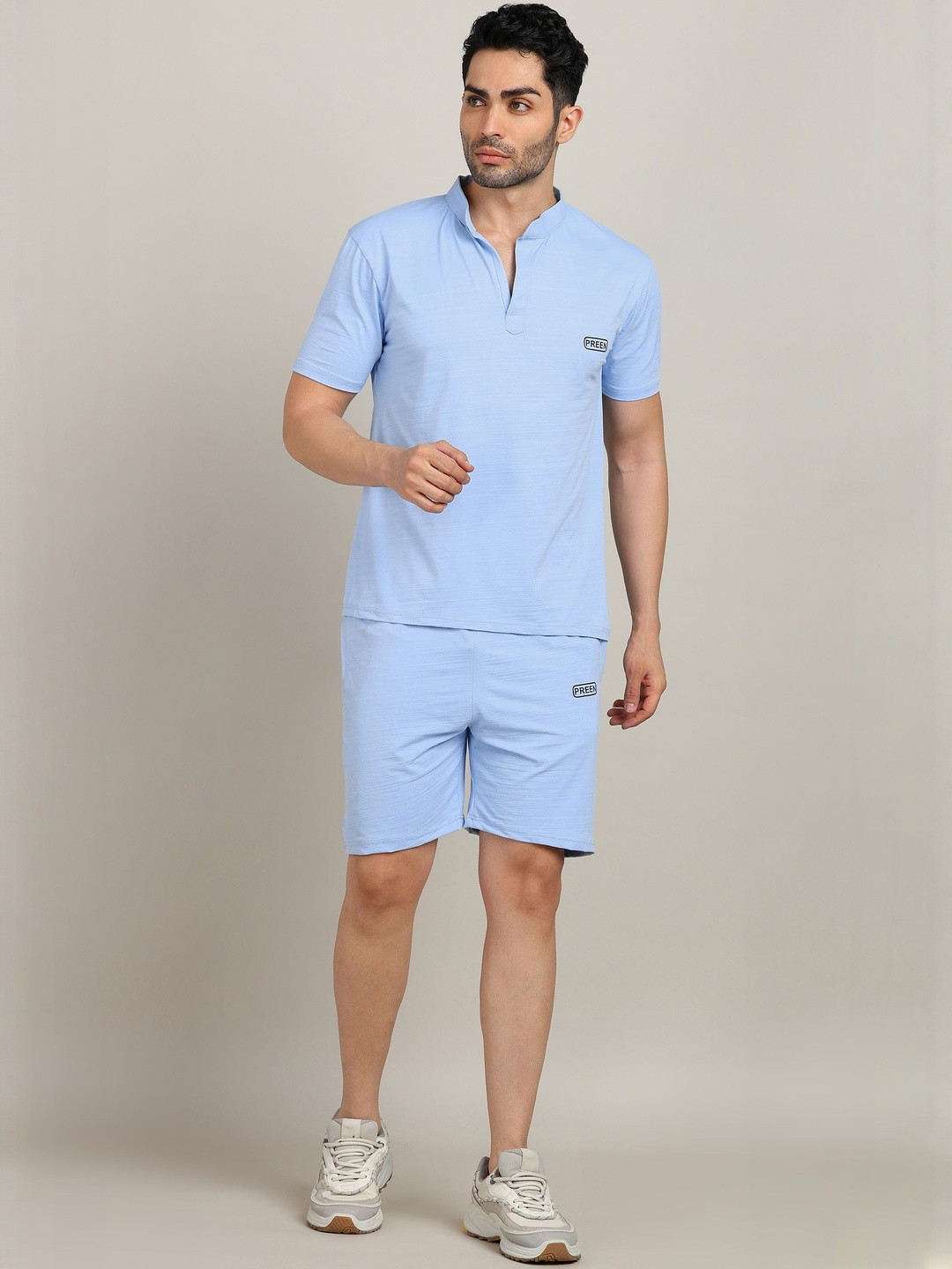 PREEN Men Blue T-shirt and Shorts