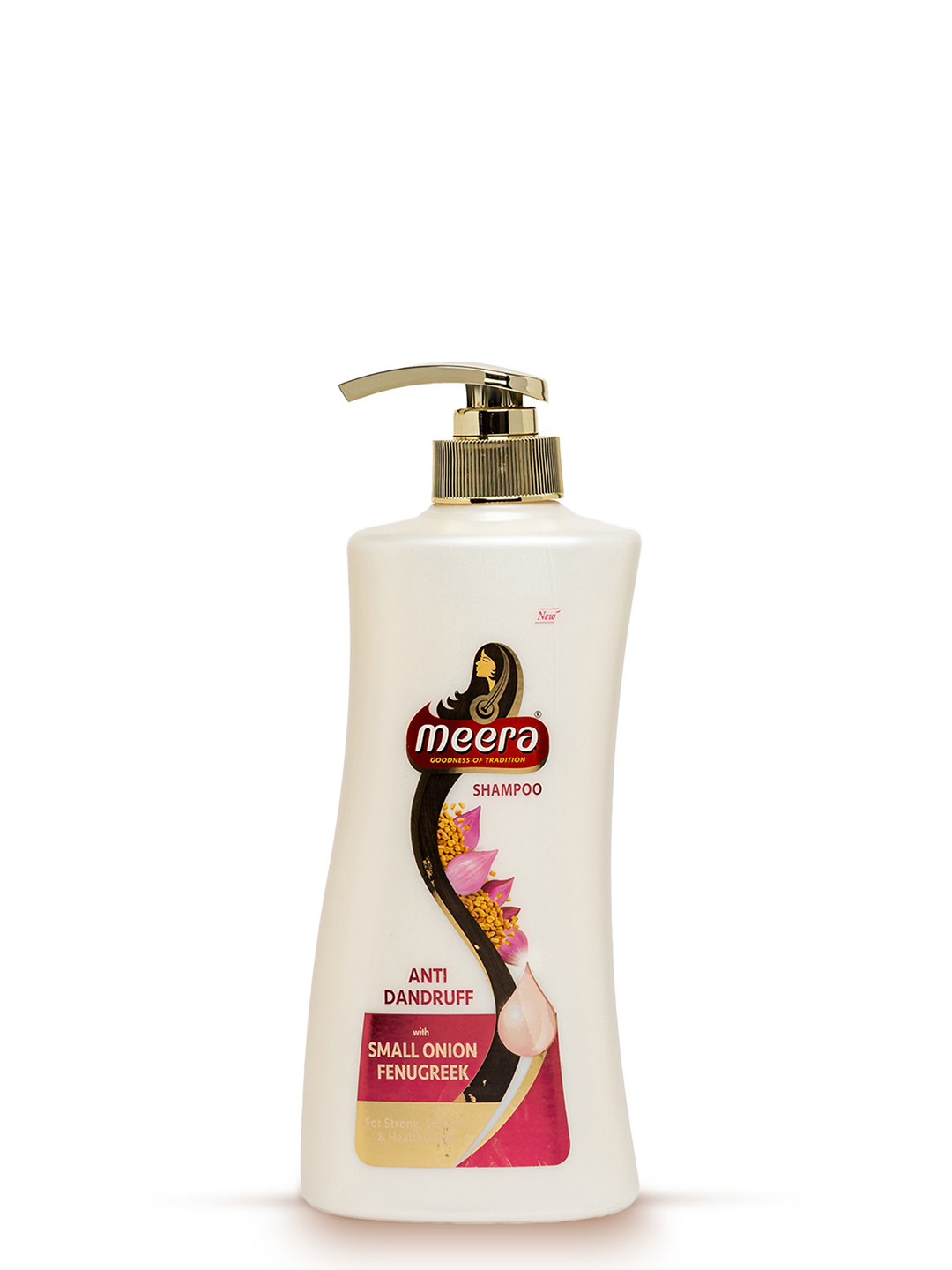Meera GOODNESS OF TRADITION Anti-Dandruff Shampoo with Small Onion and Fenugreek 650 ml