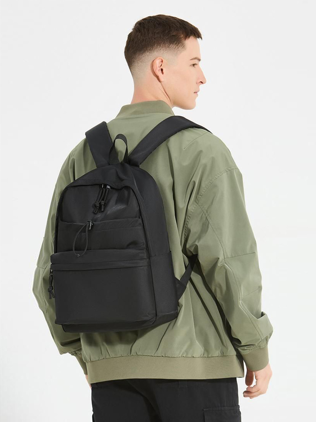 Mast & Harbour Men Padded Shoulder Strap Small Backpack with Zip Closure