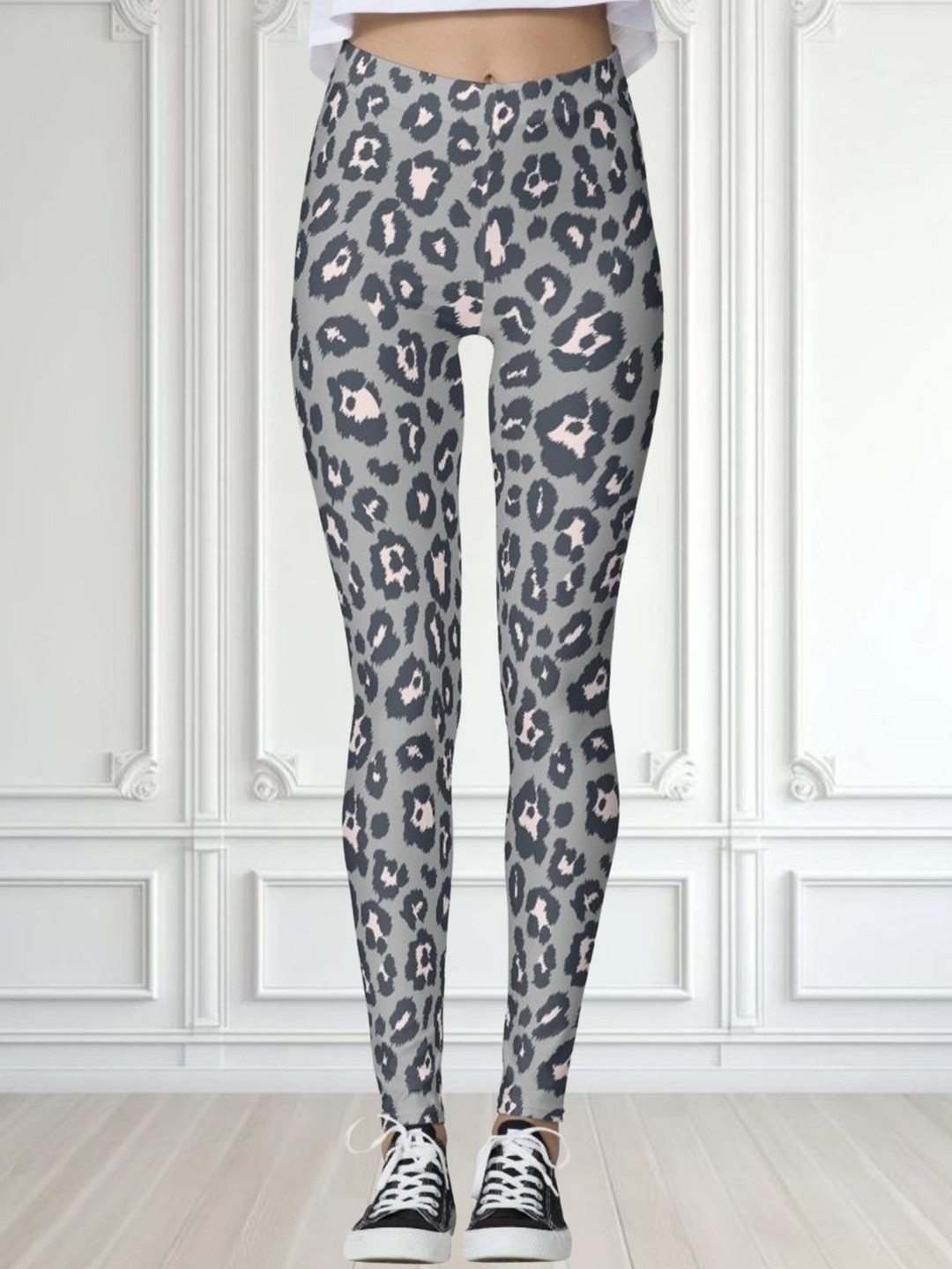 Moda Rapido Women Grey Stretchable Cotton Lycra Blend Casual Jegging