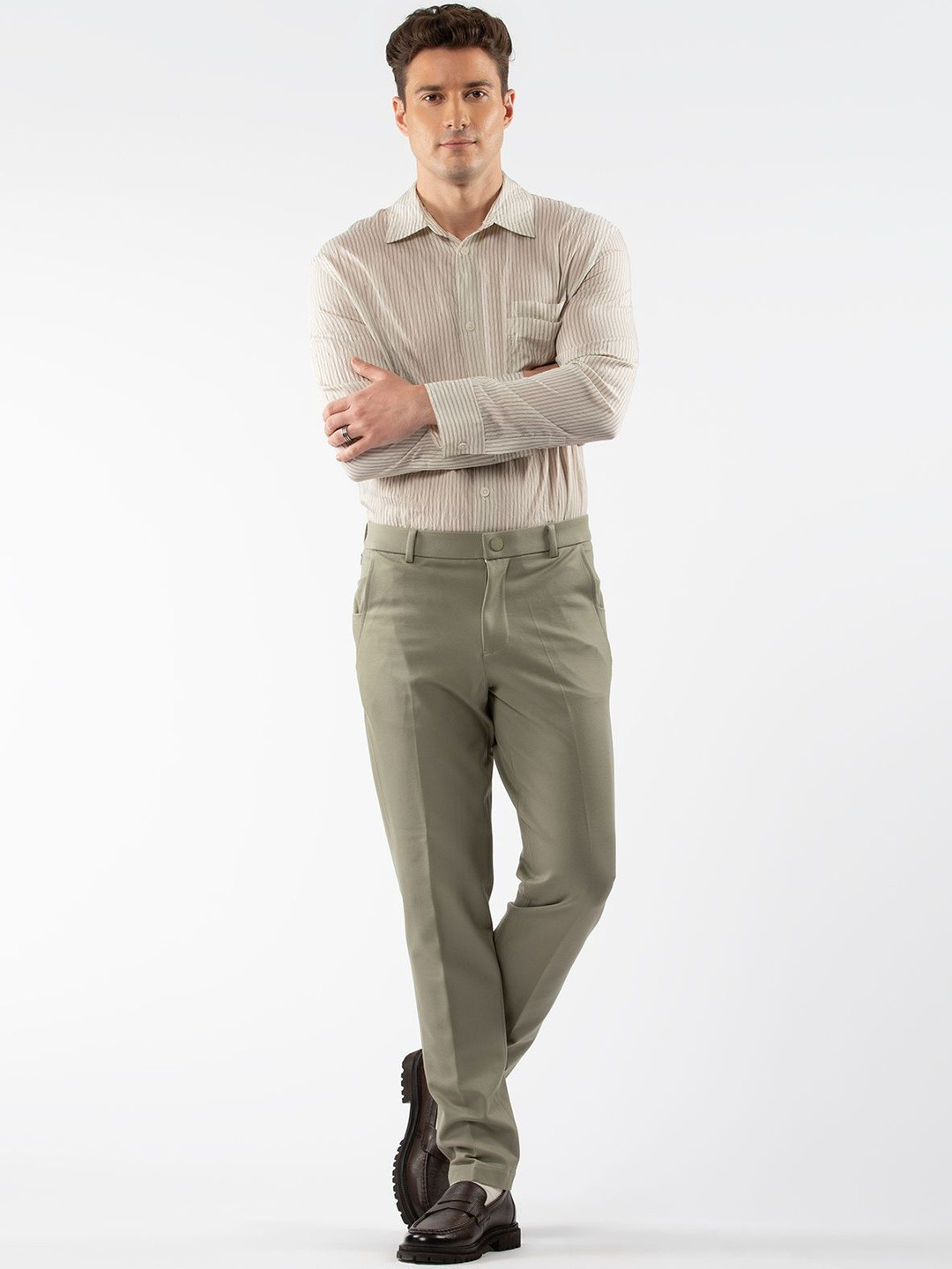 LOVE PANGOLIN Tapered-Fit Work Trouser