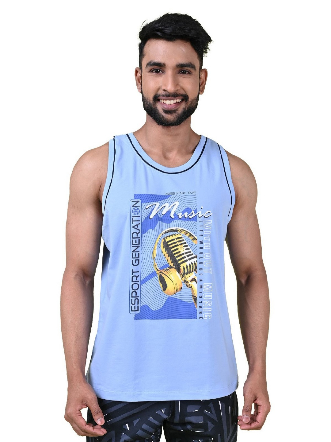 COLORS by Rupa Frontline Men Moisture Wicking Graphic Printed Round Neck Cotton T-shirt