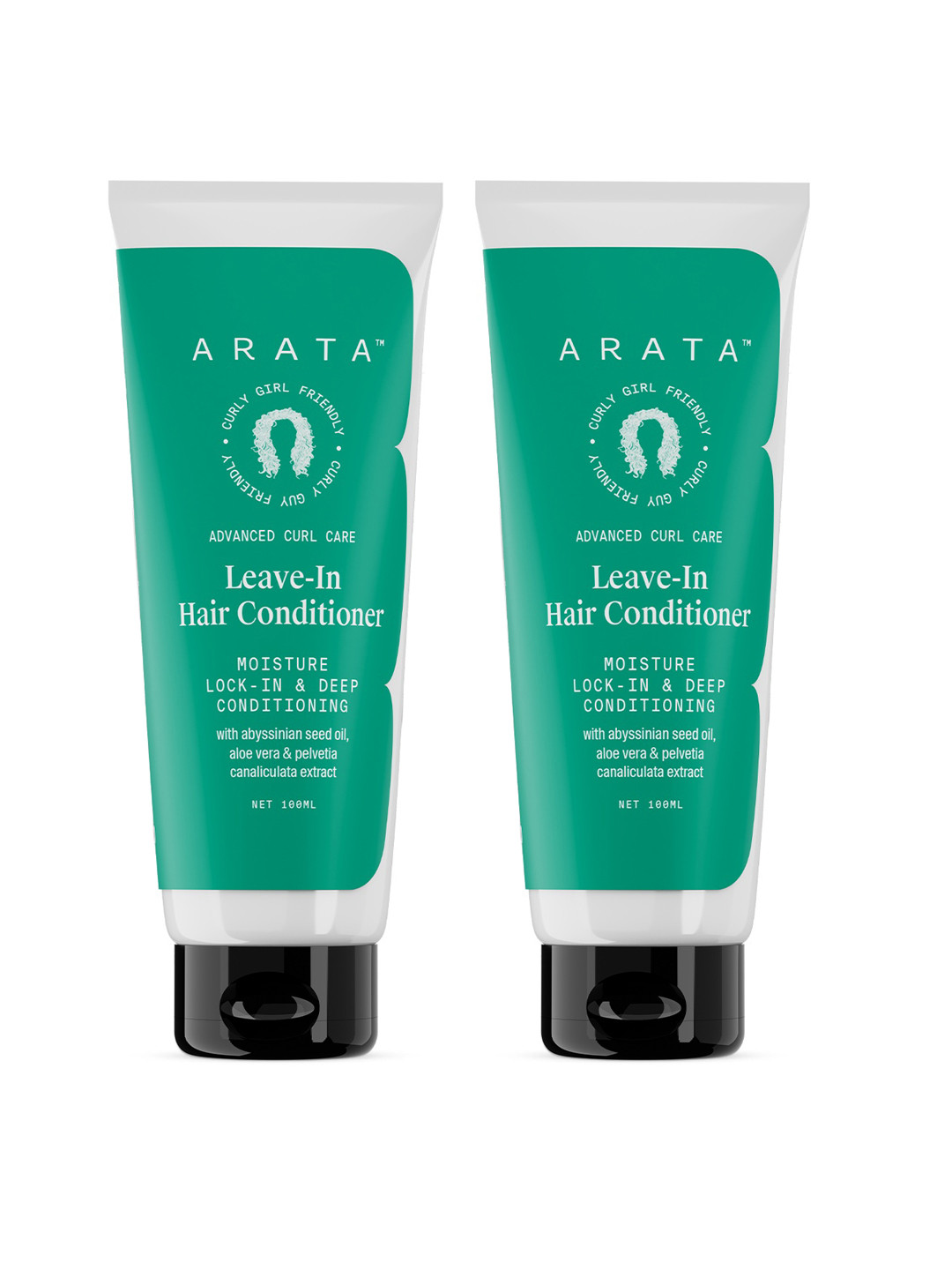 ARATA Set of 2 Advanced Curl Care Leave-In Hair Conditioner - 100ml each