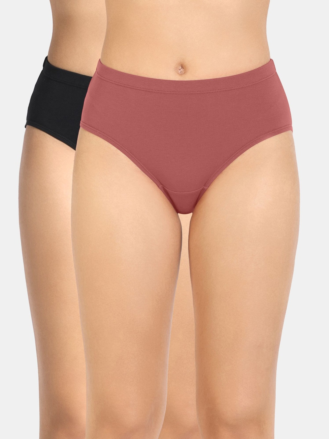 Zivame Pack Of 2 Mid-Rise Cotton Hipster Briefs
