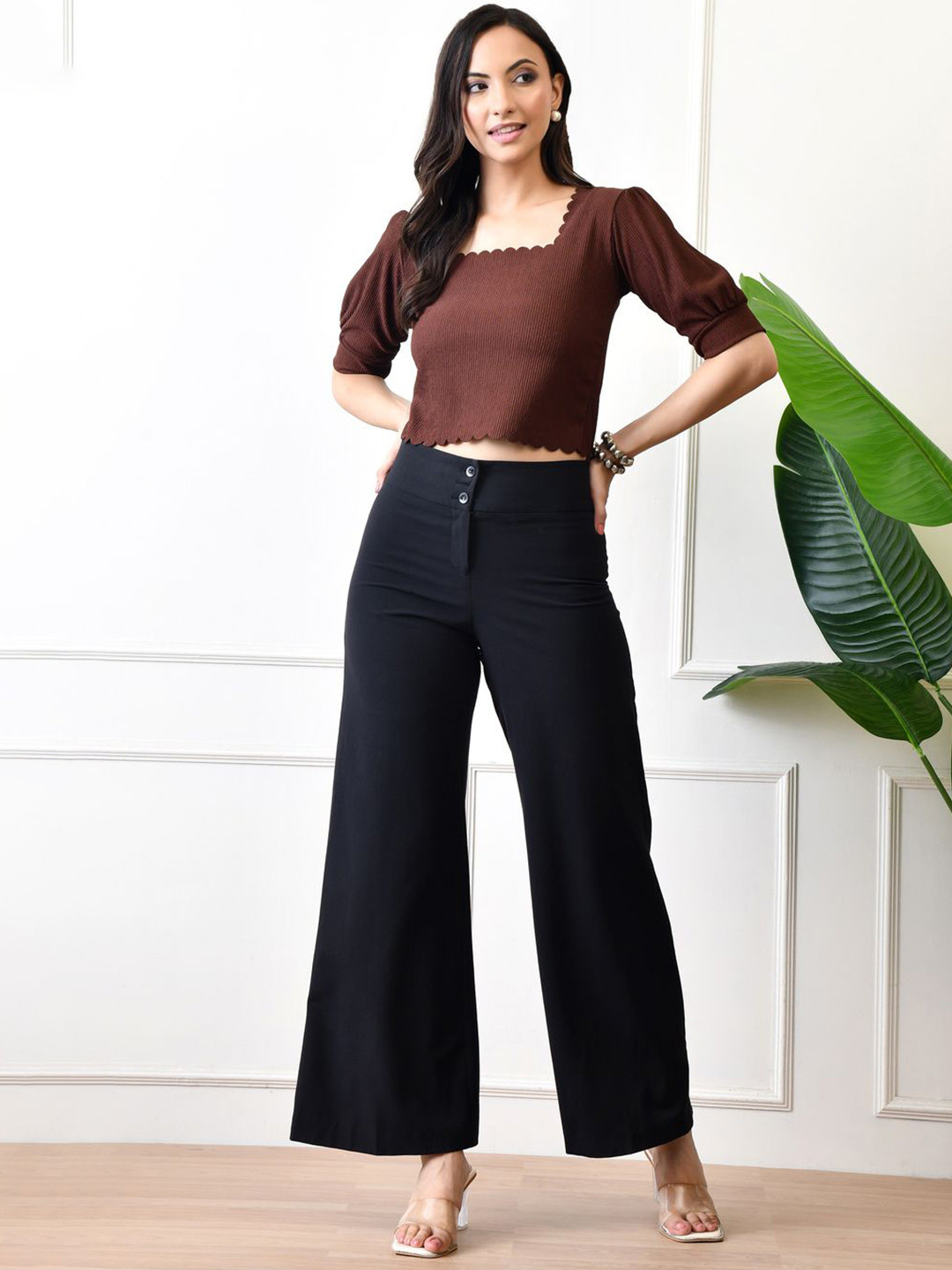Gladly Women's Solid Crop Top