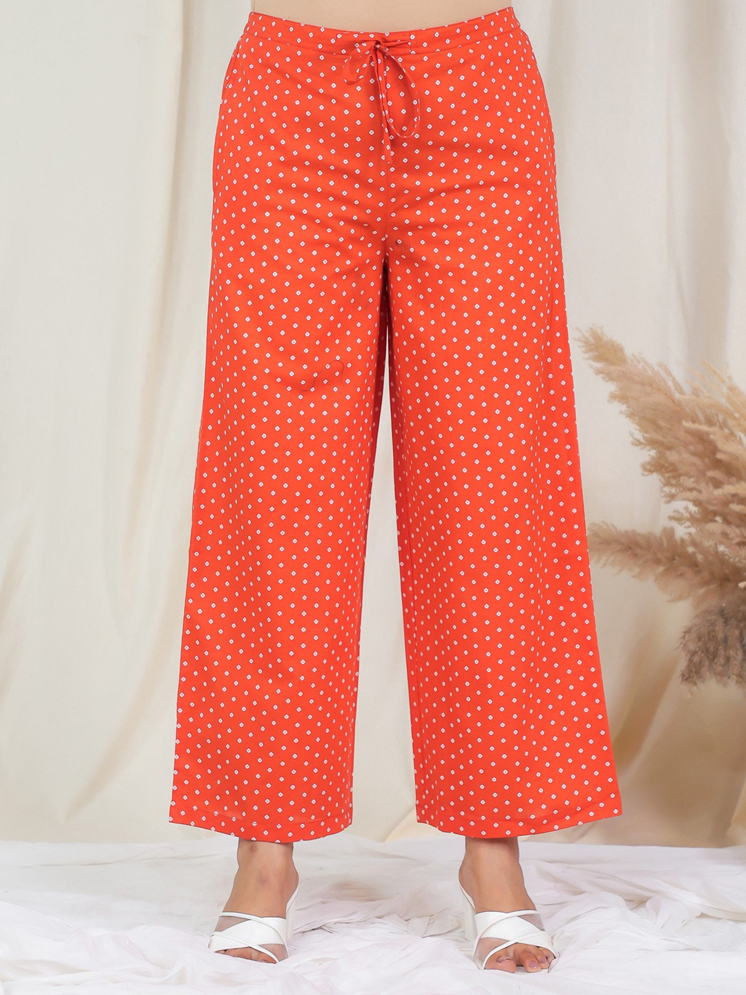 Aramya Women Bandhani Printed Palazzos