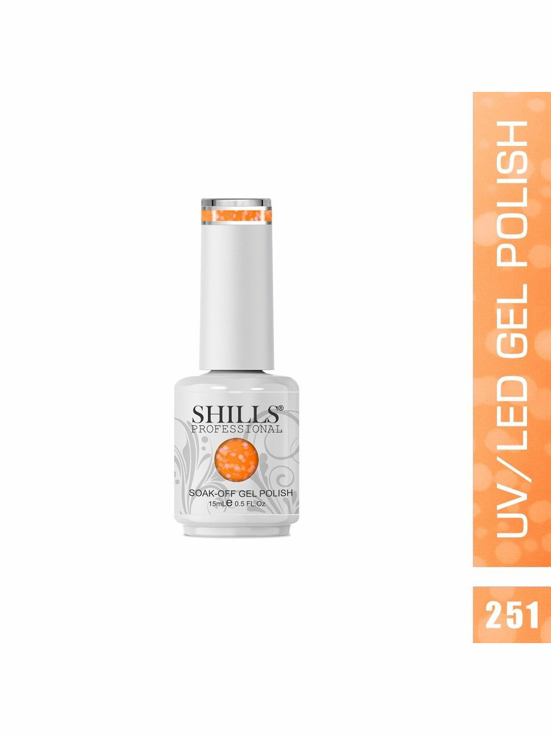 shills professional Snowflakes Top Coat UV LED Gel Nail Polish-15 ml-251