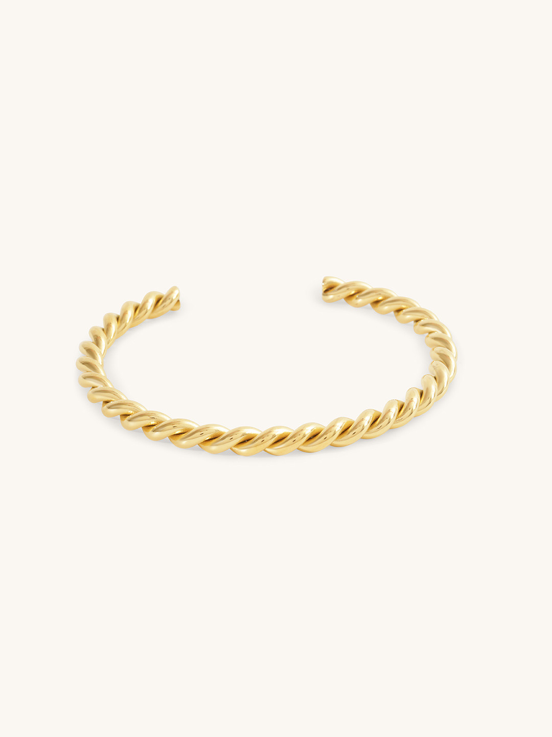 Elinor Jewels Stormi 18K Gold Plated Twisted Adjustable & Anti-Tarnish Cuff Bracelet