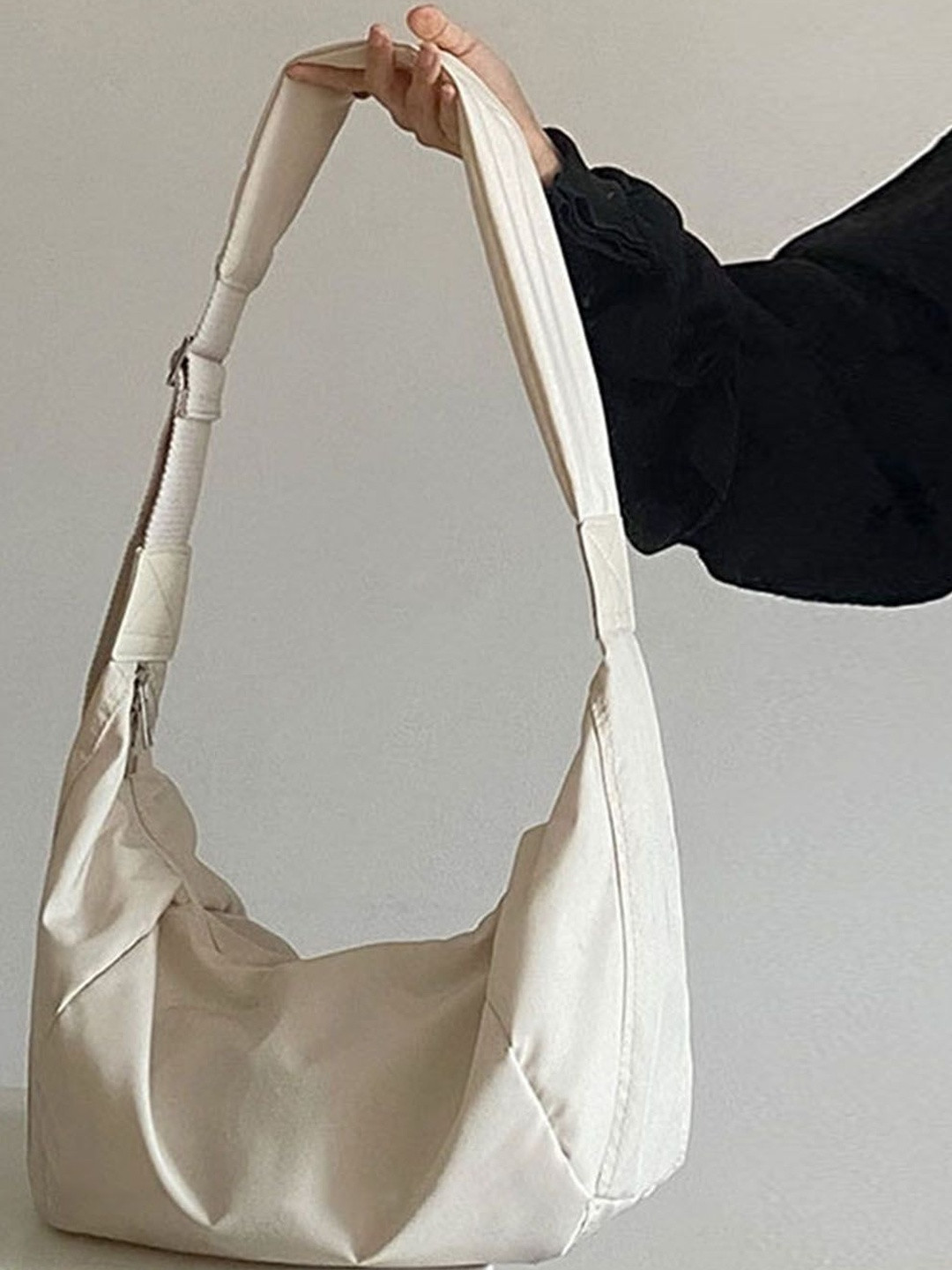 CORSICA Women Off White Polyester Blend Sling Bag