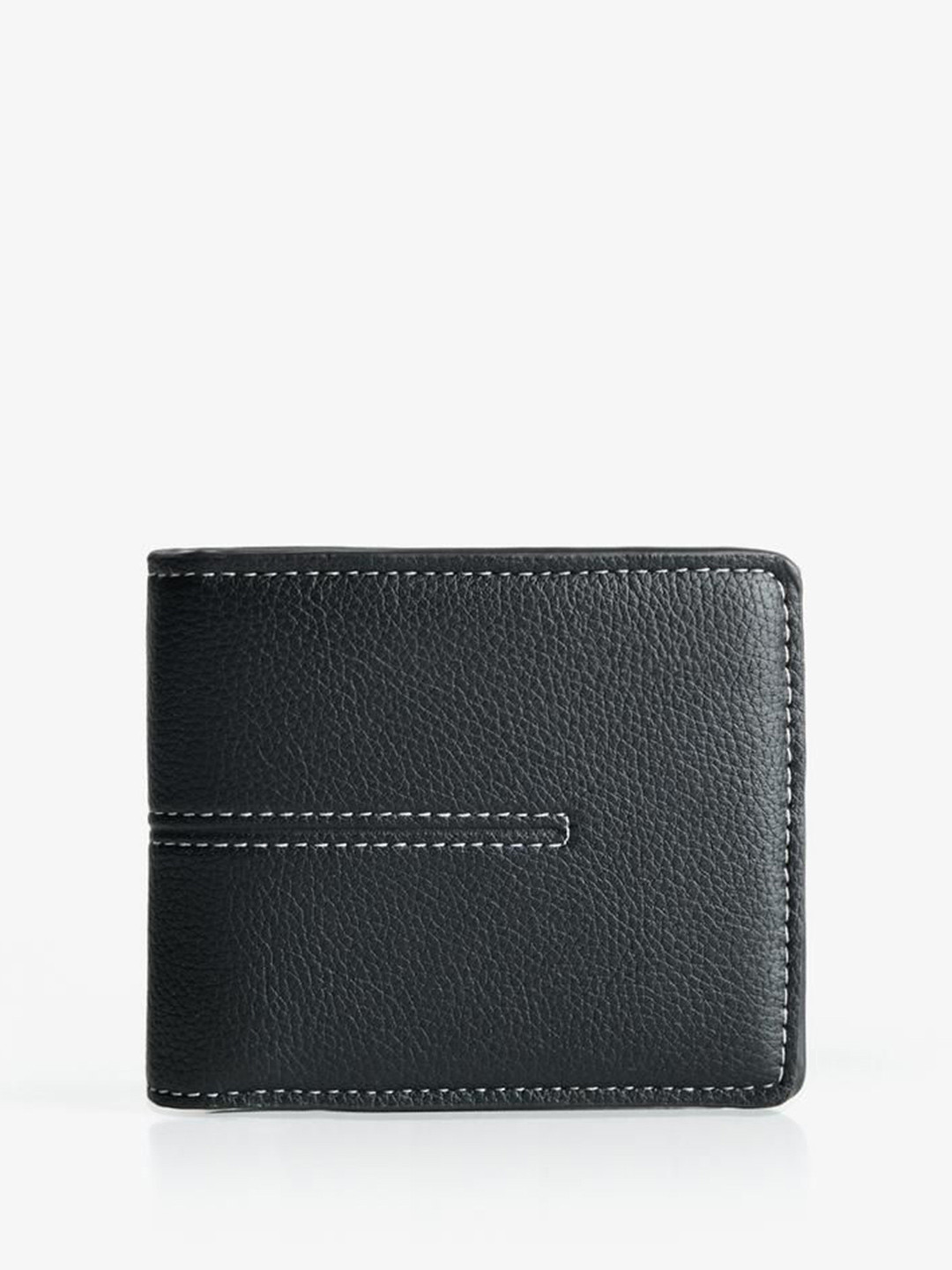 Bershka Men Textured Two Fold Wallet