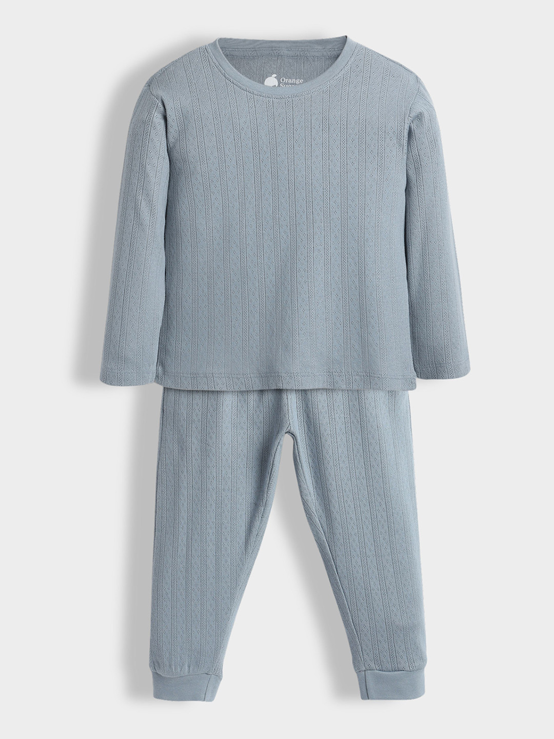 Orange Sugar Kids Striped Long Sleeves Pure Cotton T-shirt With Joggers