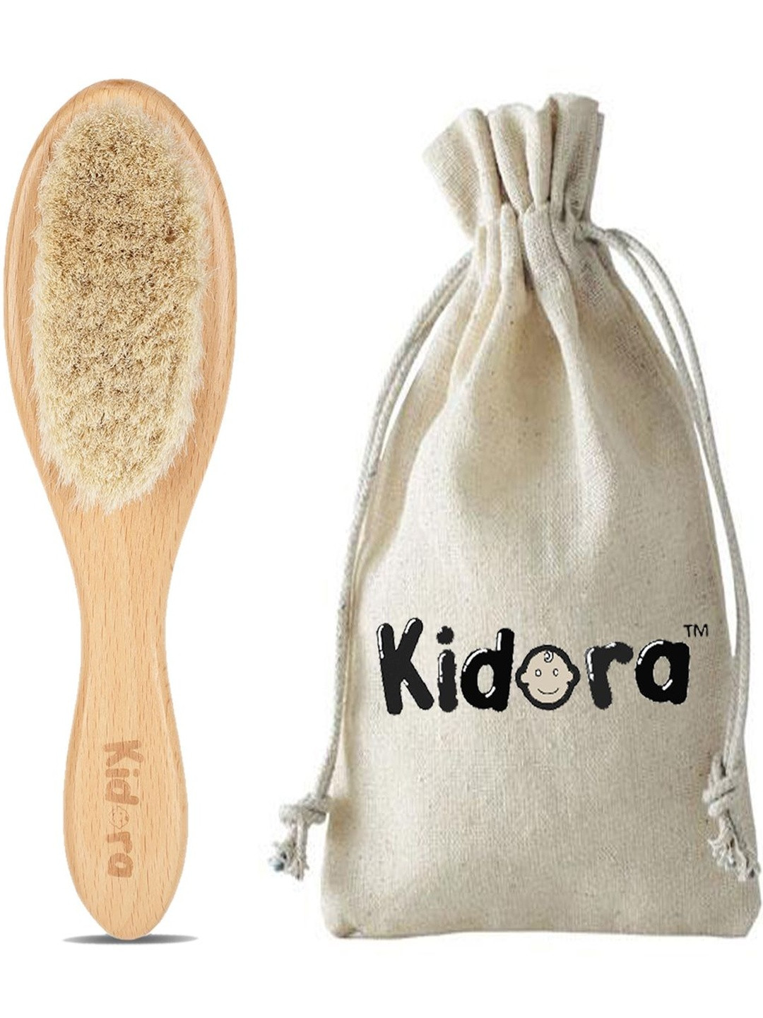 Kidora Kids Oval Bamboo Brush