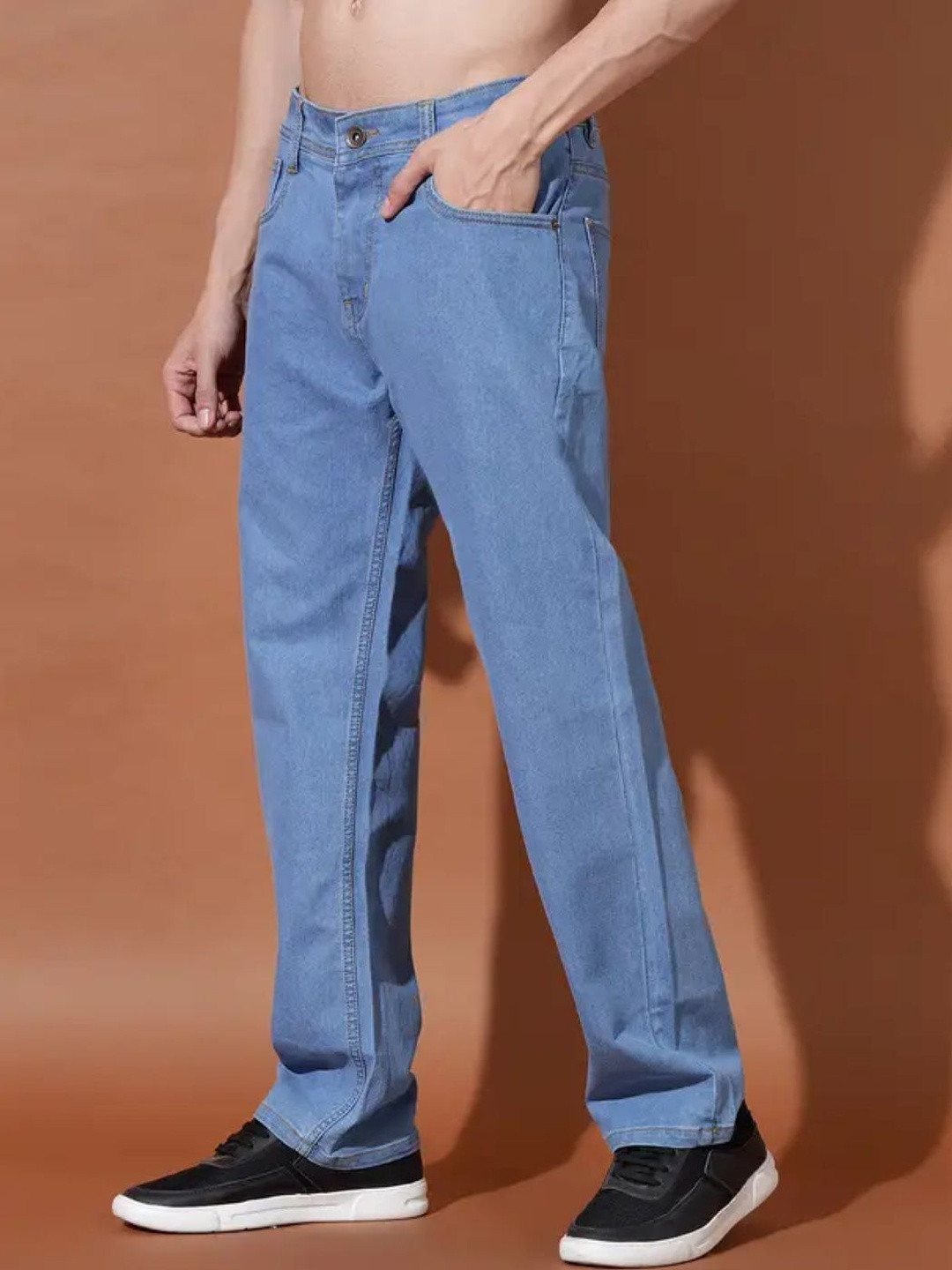 MaverIQ Men Classic Relaxed Fit Baggy Denim Jeans