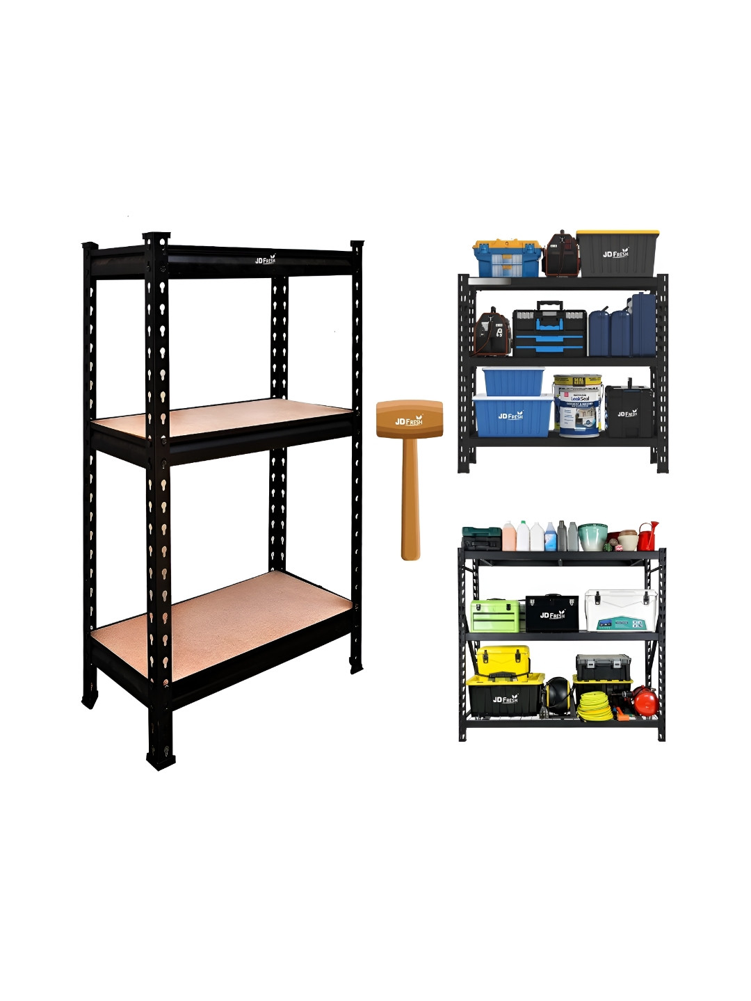 JD FRESH Black Super Strong Multi-Utility Organisers