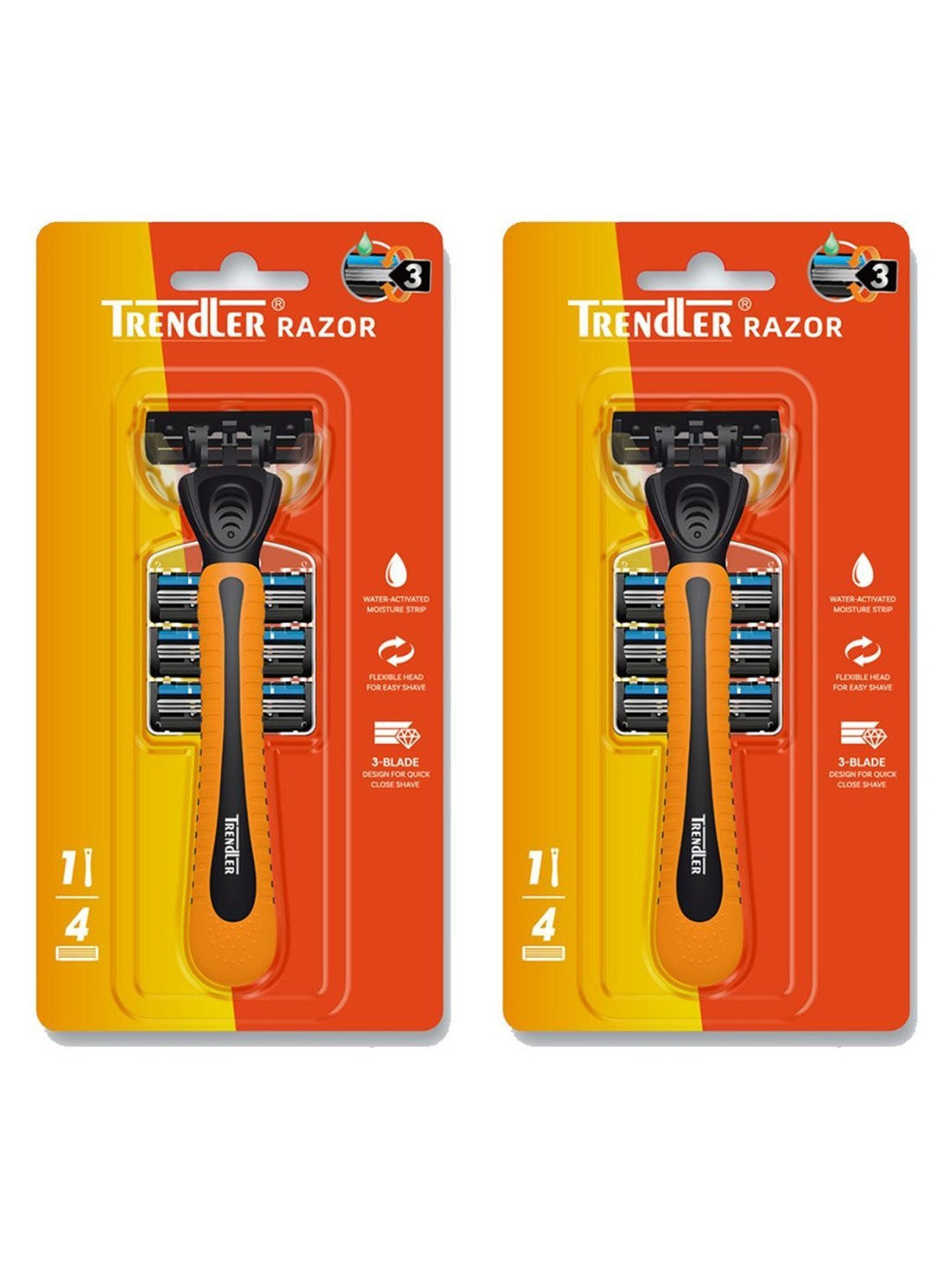 TRENDLER 1+3 Multi-Blade Cartridge Razors
