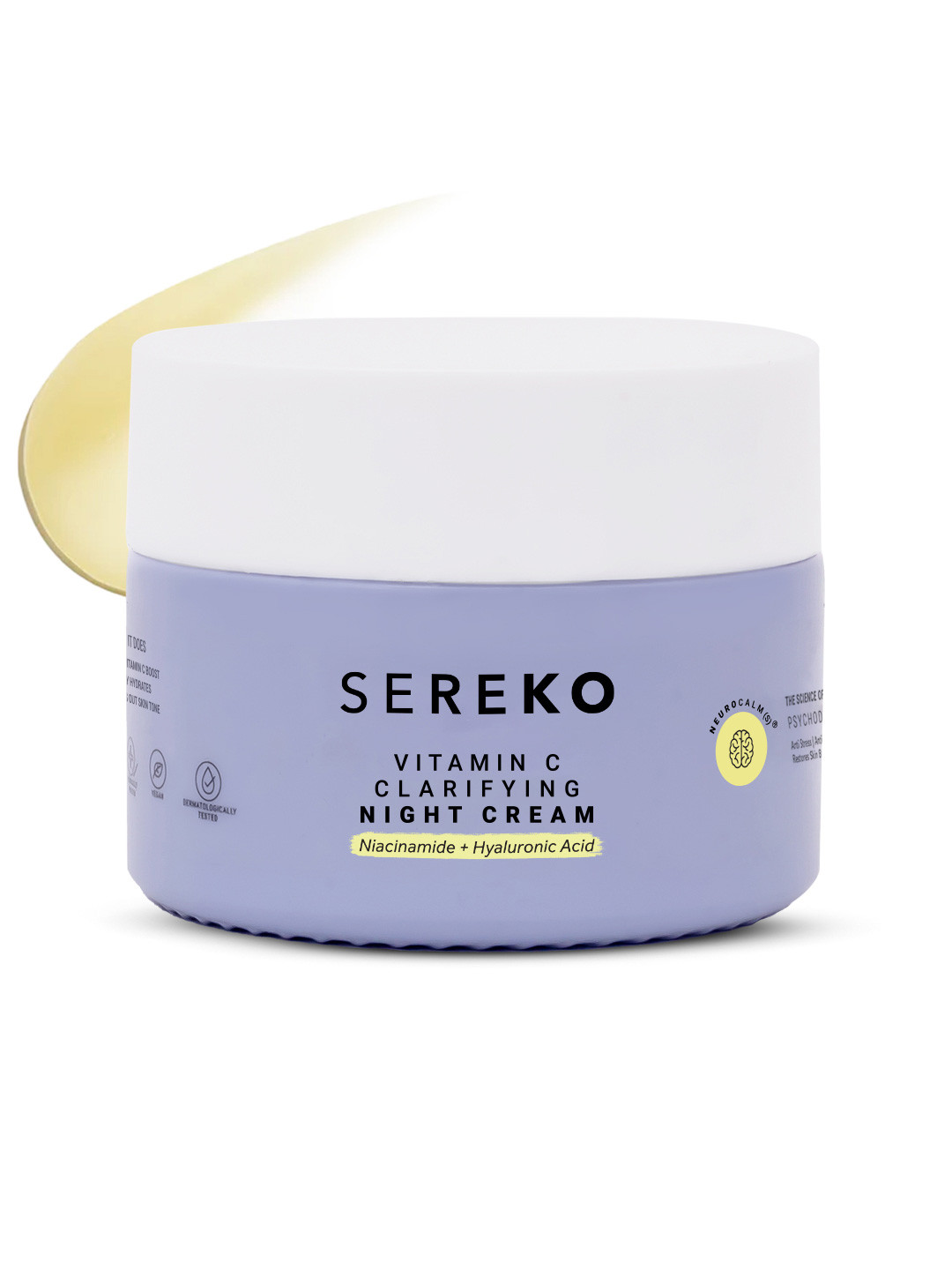 SEREKO Vitamin C Night Cream for Brightening & Glowing Skin & Dark Spots & Wrinkles 50ml