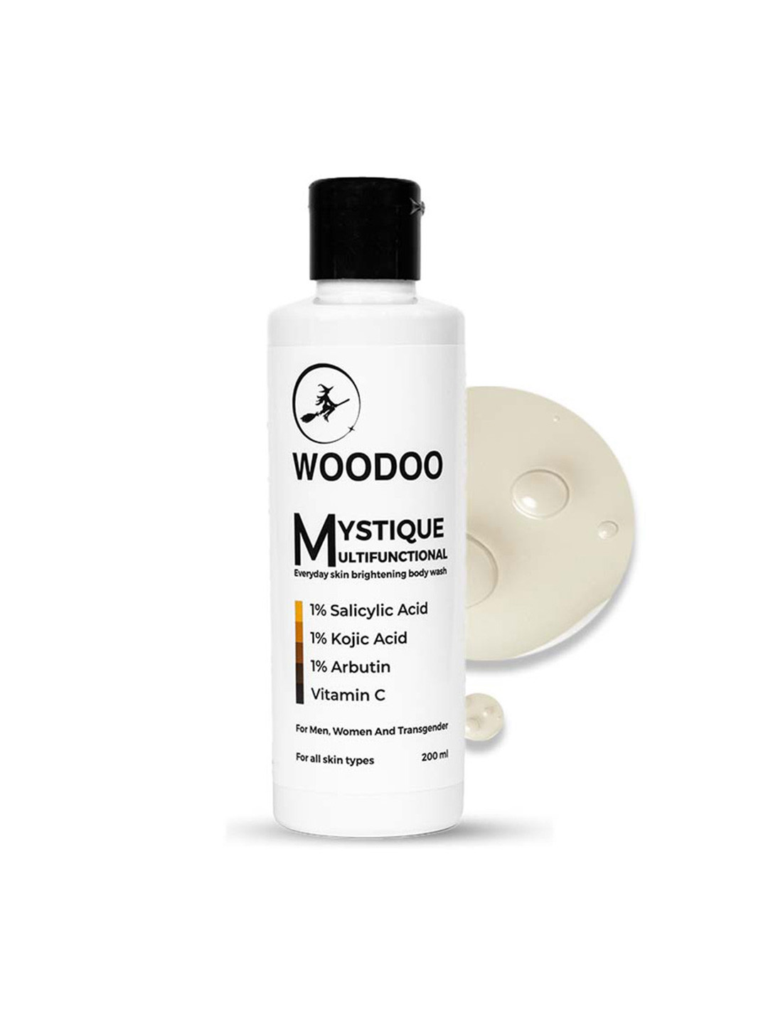 Woodoo Mystique Multifunctional Everyday Skin Brightening Body Wash - 200ml