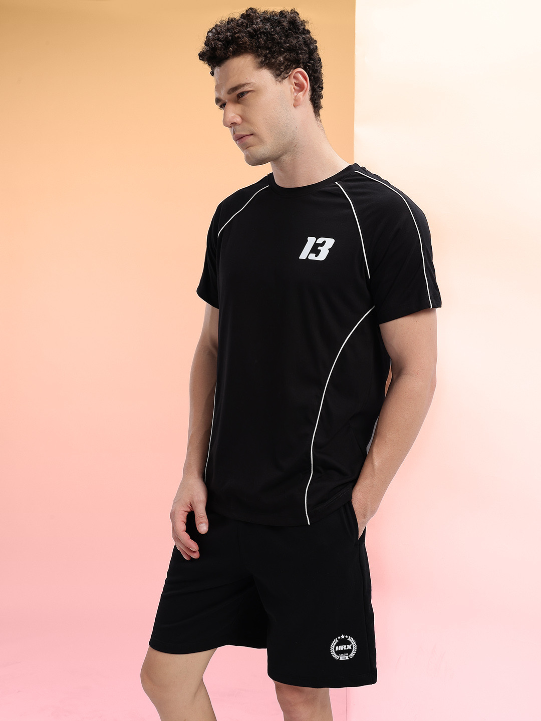 The HRX Lifestyle Co. Typography Detail Contrast Piping Lifestyle Tracksuit