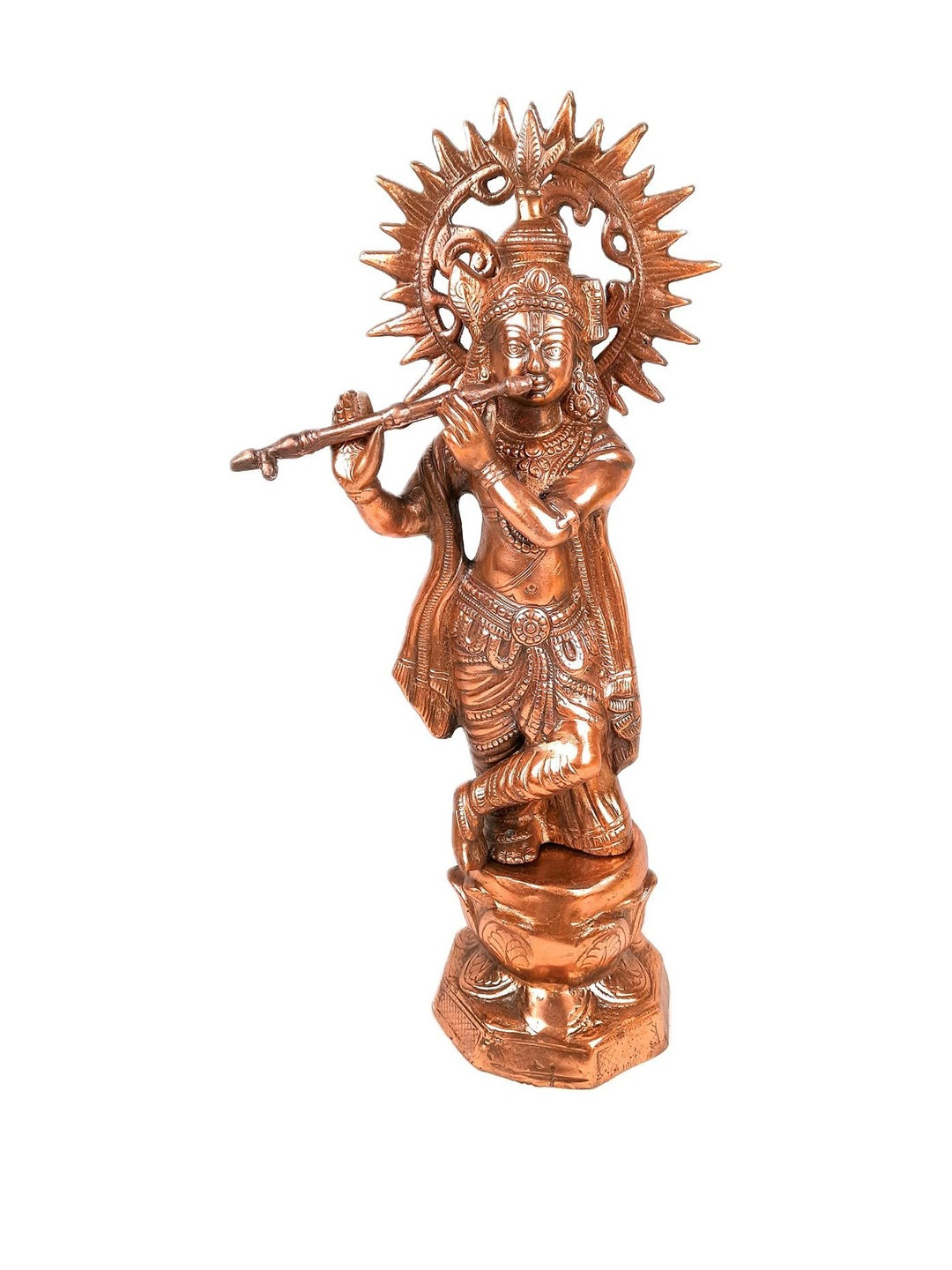 apka mart Bronze-Toned Shri Krishna Idol Showpiece