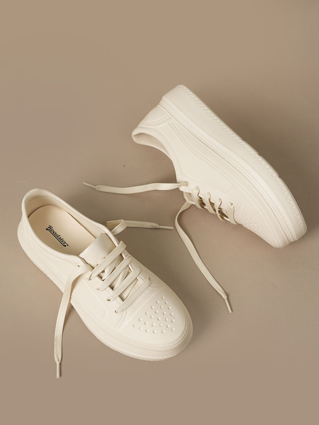 The Roadster Lifestyle Co. Women Round Toe Water Repellent Upper Sneakers