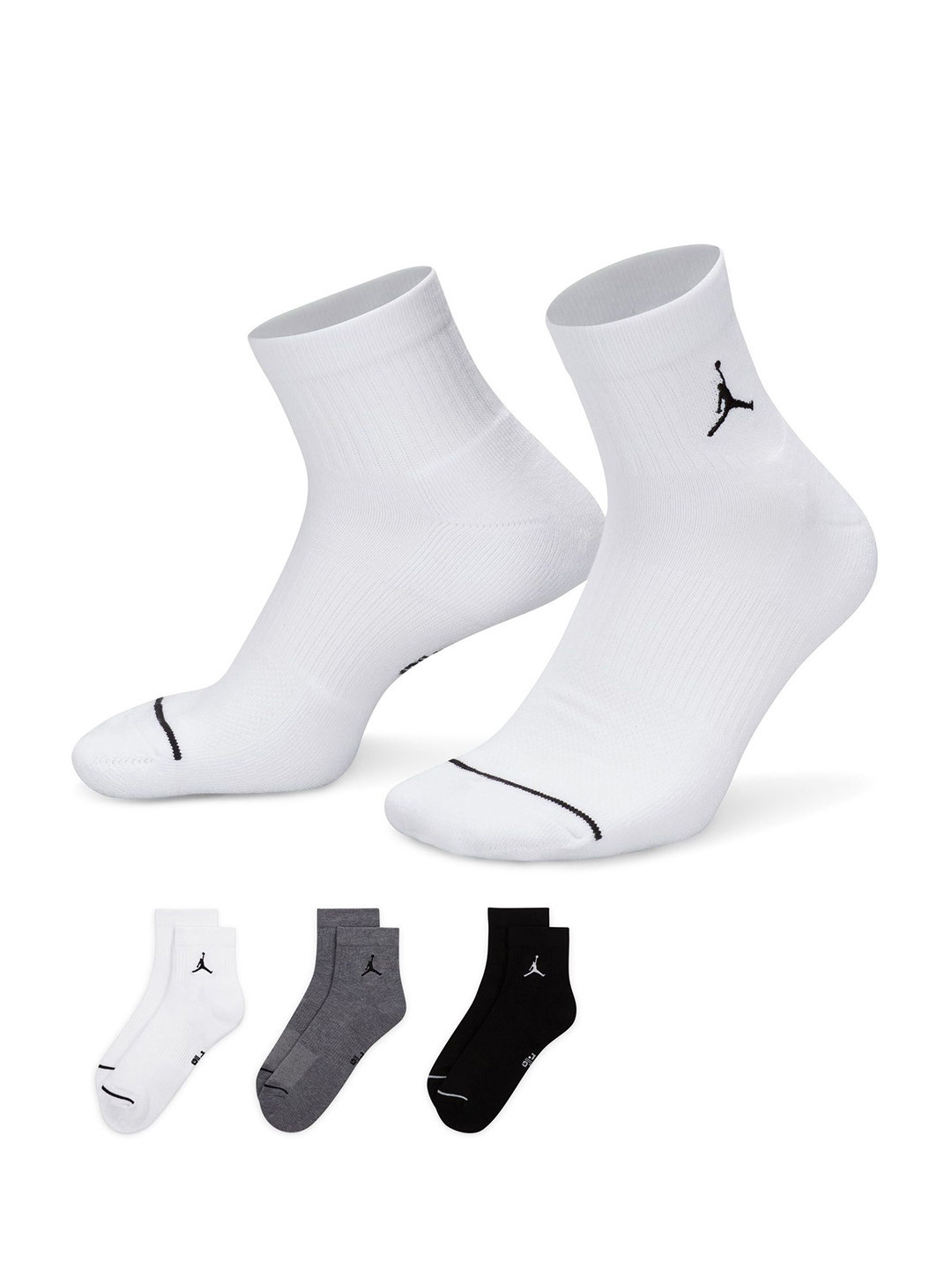 Nike Jordan Everyday Cotton Ankle Socks (3 Pairs)