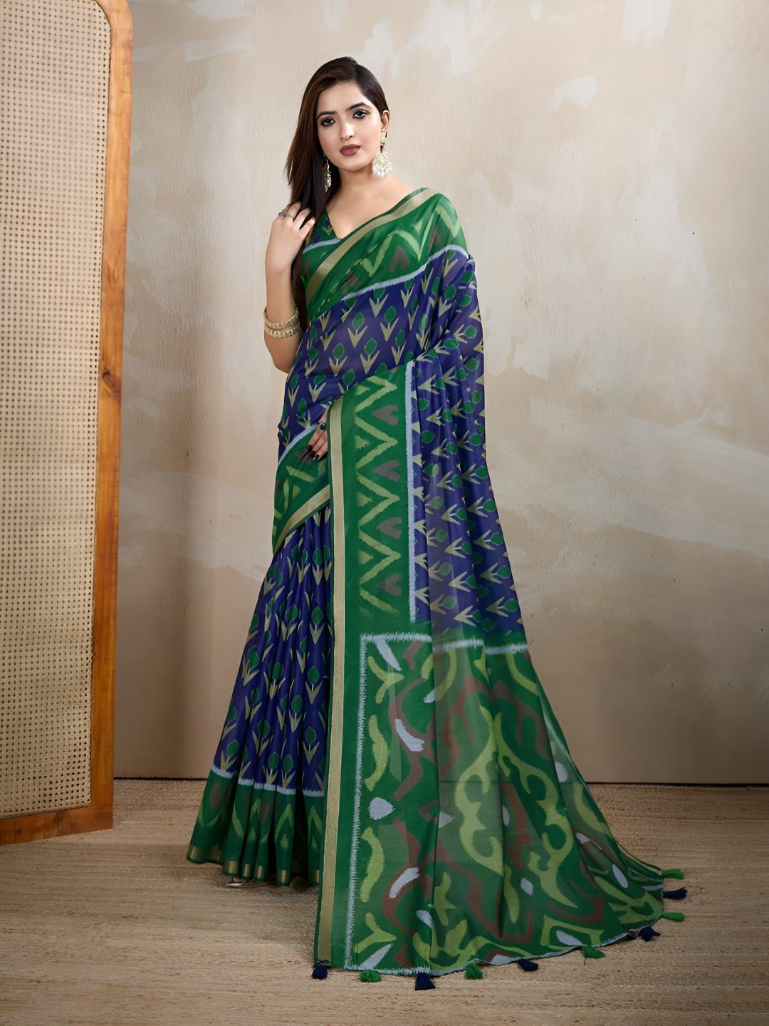 TANU CREATIONS Printed Saree