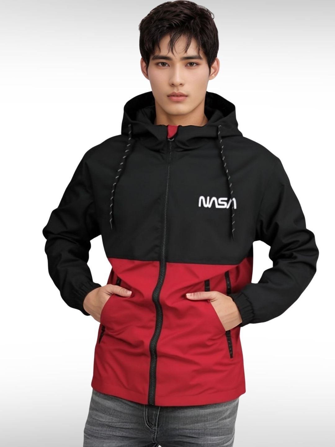 TAZO Men Hooded Solid Lightweight Sporty Jacket
