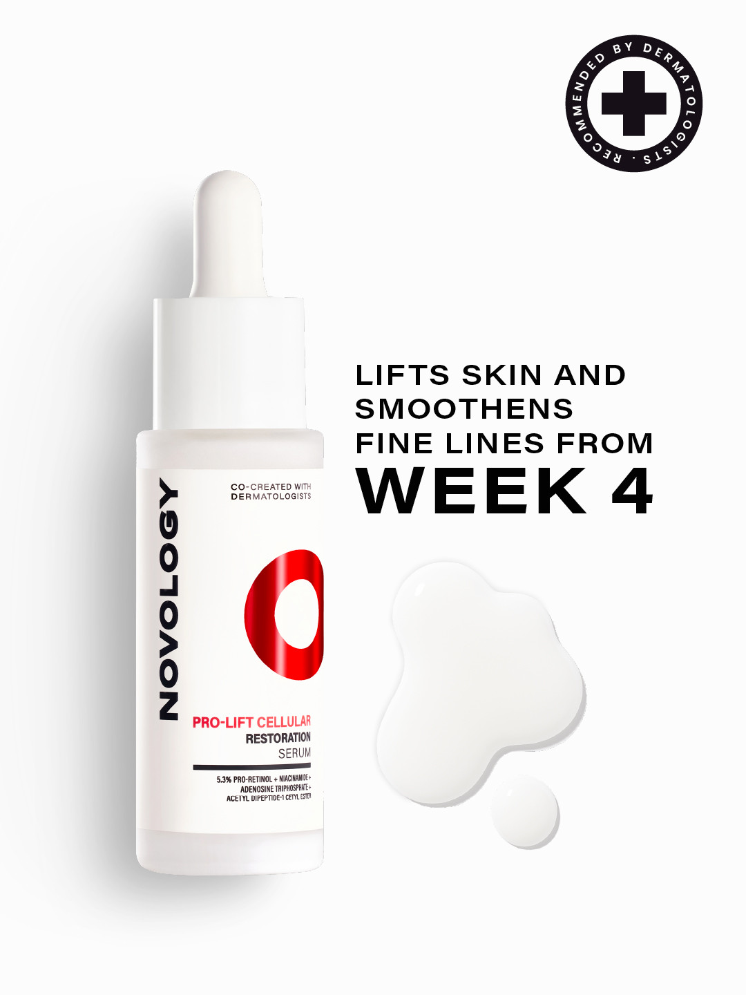 Novology Pro-Lift Cellular Restoration Anti-Ageing Serum - Reduces Fine Lines  28ml