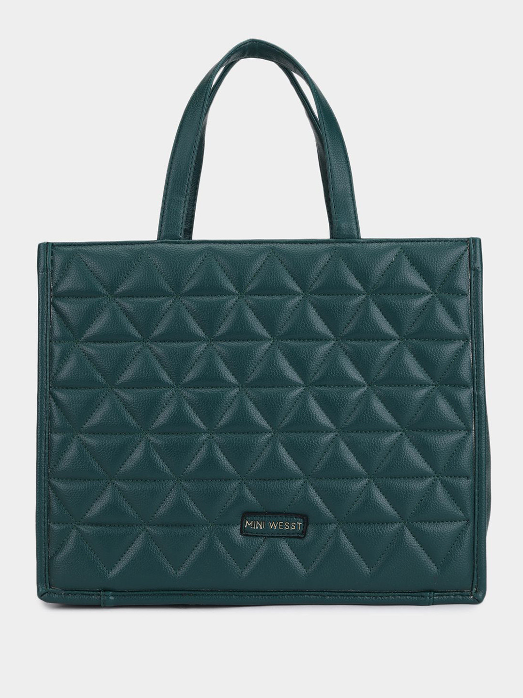 MINI WESST Women Textured Shopper Quilted Tote Bag