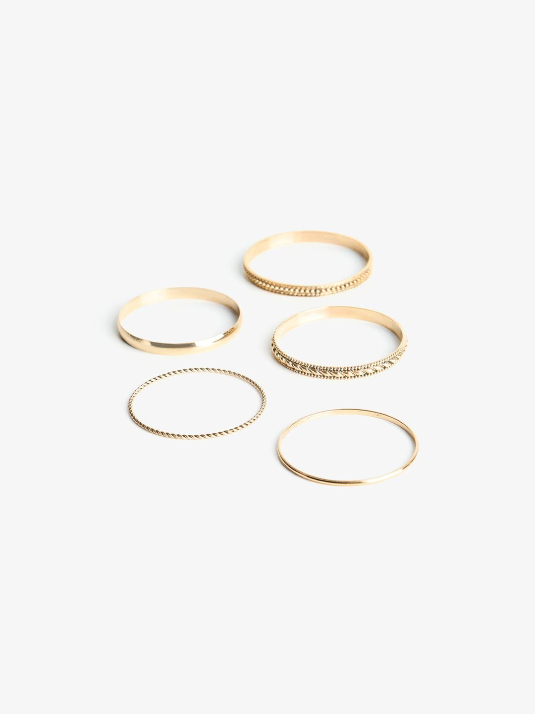 Bershka Set Of 5 Bangle-Style Bracelet
