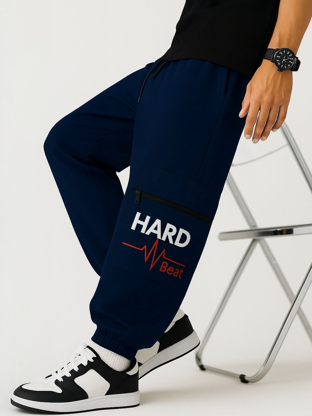 ADAAISTIC Men Straight-Fit Cargo Joggers