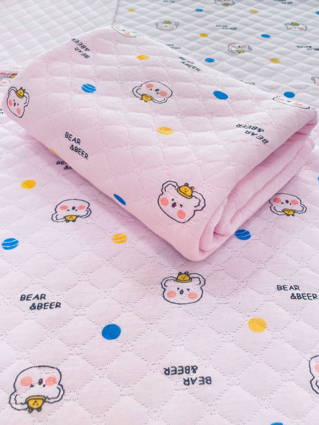 Reexplore Kids Pink Cotton Baby Swaddle Cloth Sheets Mild Winter Blanket