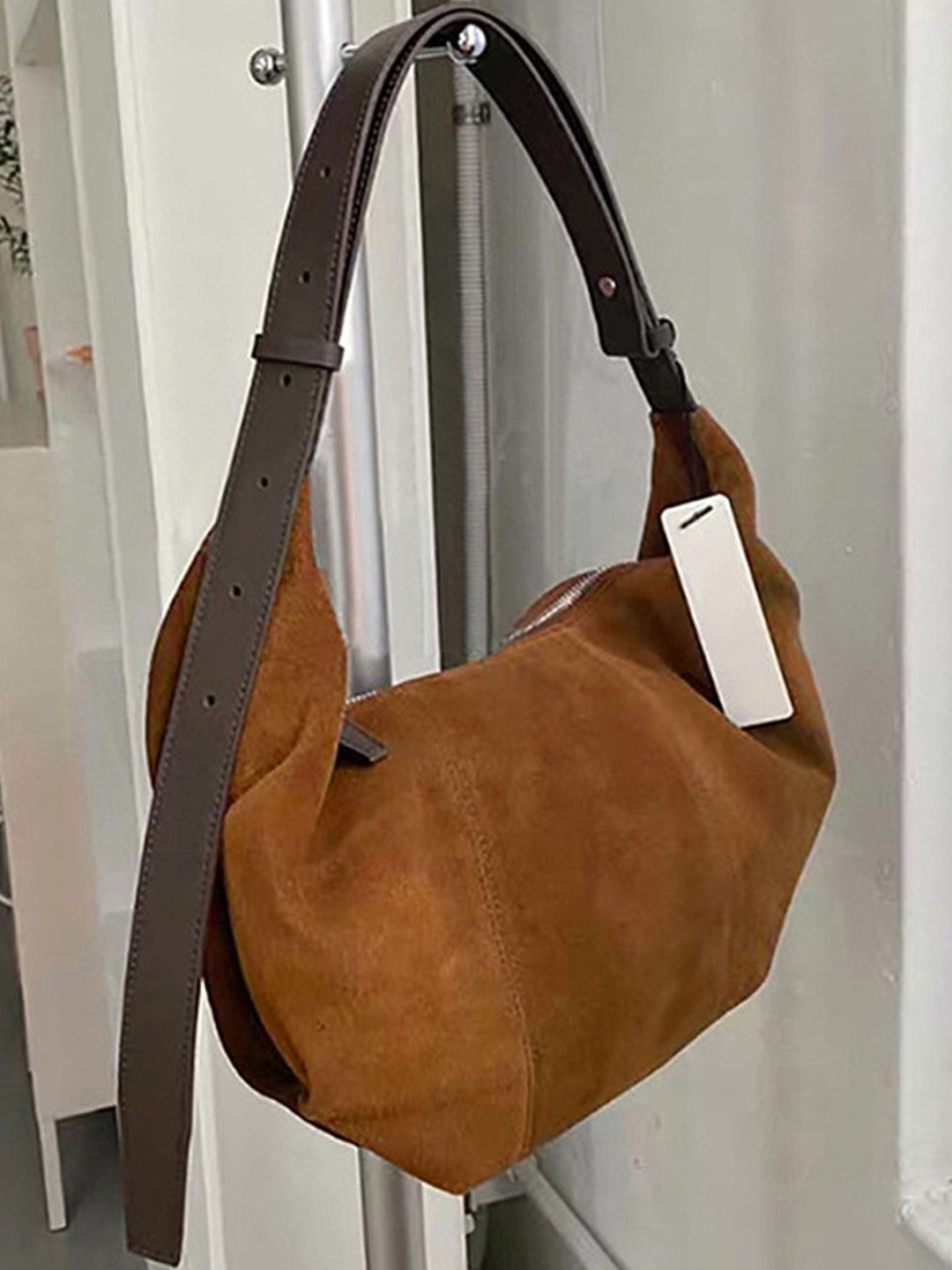 CORSICA Suede Handheld Bag
